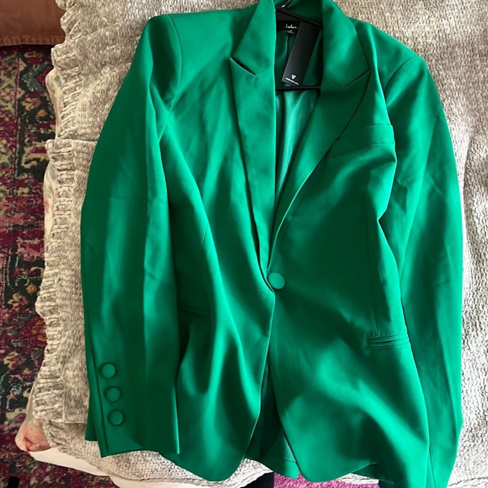Emerald green lulus blazer